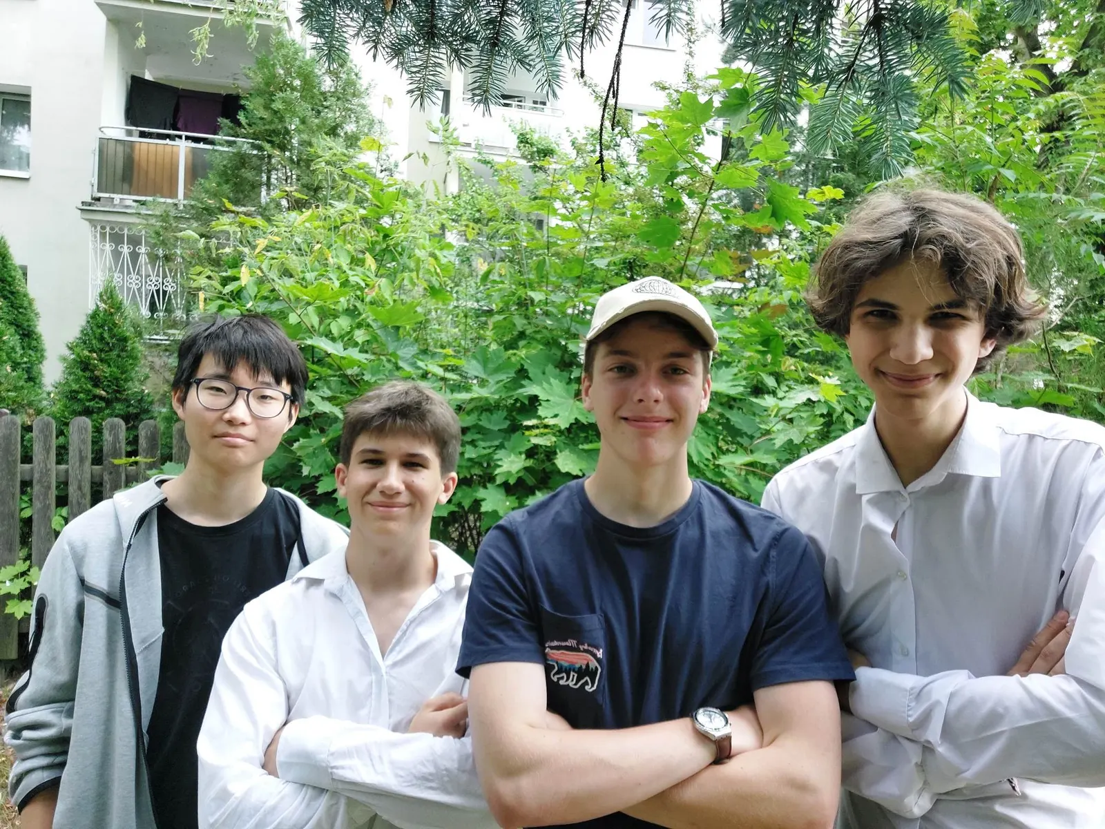 The Ecovita team outdoors among greenery